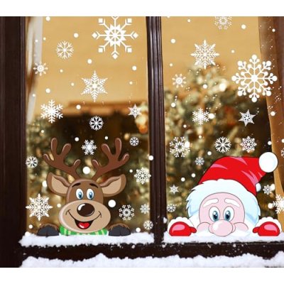FINGOOO Christmas Window Stickers