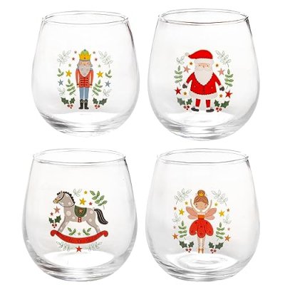 YöL Christmas Glass Tumblers