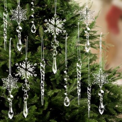 Christmas Snowflake Ornaments Set
