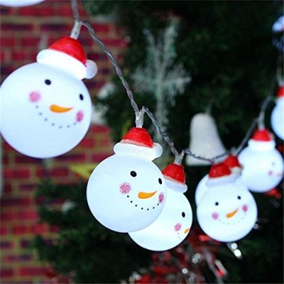 LED Christmas Snowman Lights