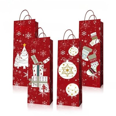 POPOYU Christmas Bottle Bags