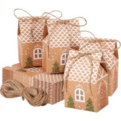 Christmas Kraft Candy Boxes