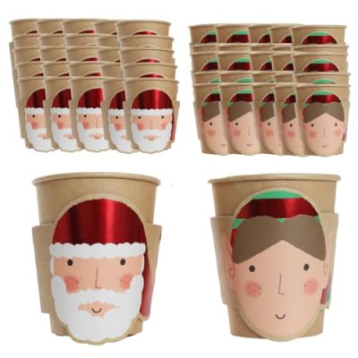 Christmas Kraft Paper Cups
