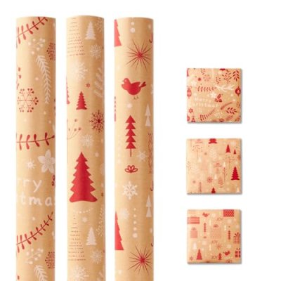 Christmas Kraft Wrapping Paper