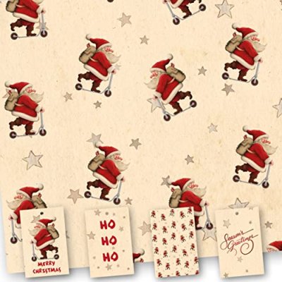 Christmas Wrapping Paper. 8 XL Sheets (50 x 70cm)…