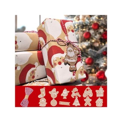 Christmas Wrapping Paper Roll 43x1000cm,…