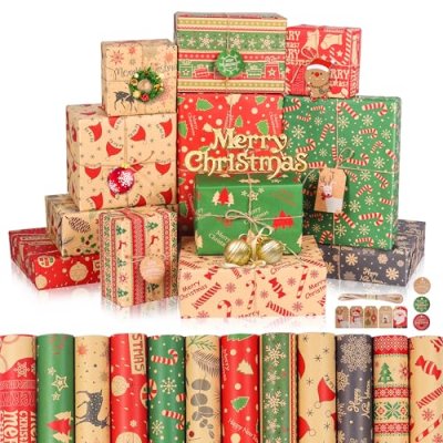 TIYCNIY Christmas Wrapping Paper