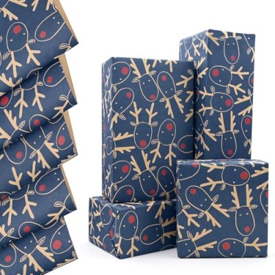 QRTDXP Christmas Wrapping Paper