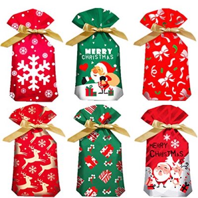 Christmas Drawstring Gift Bags Large,30 Pack Xmas…