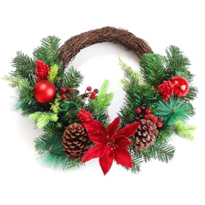 Christmas Wreath,40CM/15.8 IN Artificial…