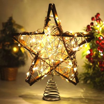 Christmas Tree Topper Star for Xmas Decoration…