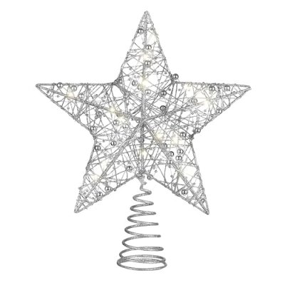 STOBOK Christmas Tree Topper,Star Glittered…