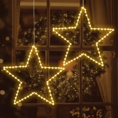 ELKTRY Christmas Star Window Lights