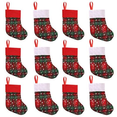 Christmas Stocking Set 12Pcs 9 Inch Small…