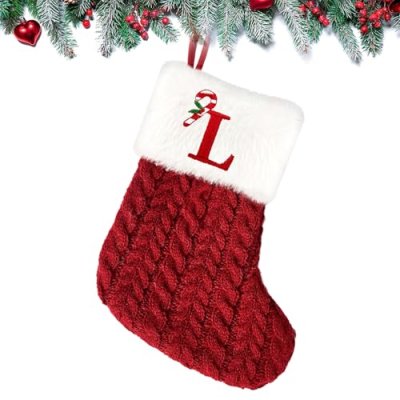 Christmas Stockings 7.9 inch Personalised Knitted…
