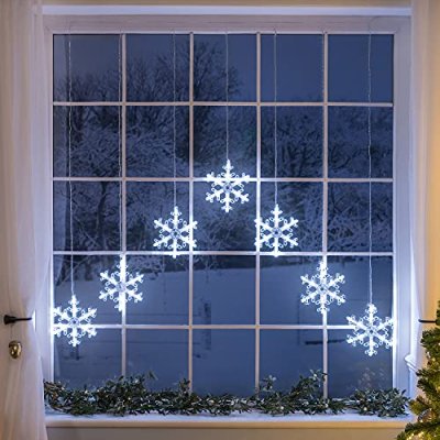 CHRISTOW Christmas Curtain Lights