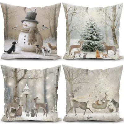 Christmas Cushion Covers Set
