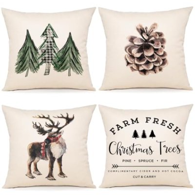 ZWJD Christmas Cushion Covers