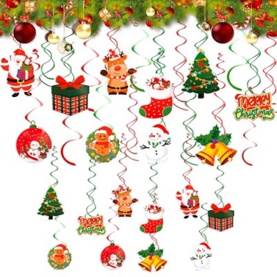 Christmas Swirl Decorations