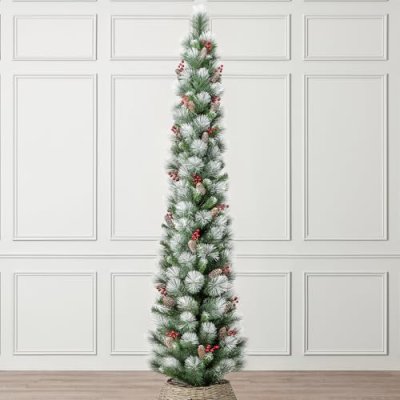 Christow 7ft Pencil Christmas Tree
