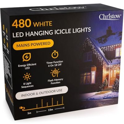 Christow Icicle Christmas Lights