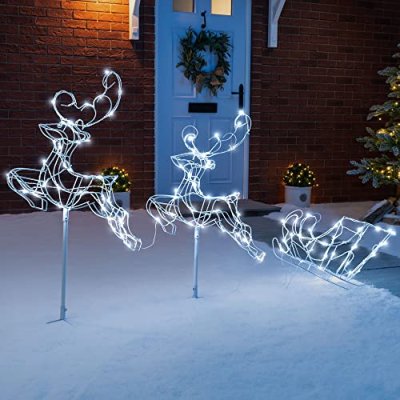 Christow Reindeer & Sleigh Light