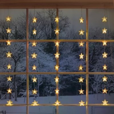 Christow Christmas Curtain Lights