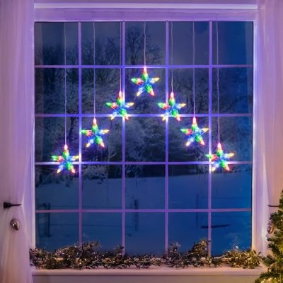 Christow Star Curtain Lights