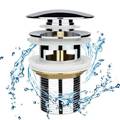 Chrome Basin Sink Waste Pop Up Plug