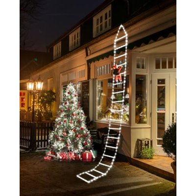 iShabao Ladder Christmas Lights with Santa