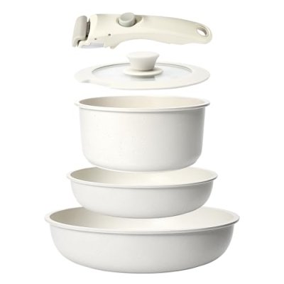 GiPP Pots and Pans Set Non Stick,5PCS Cookware…