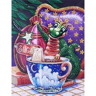 ABEUTY Diamond Painting DIY 5D Rhinestones, Colourful Dragon Art Kit
