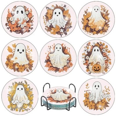 ASKKQTX Diamond Art Coasters