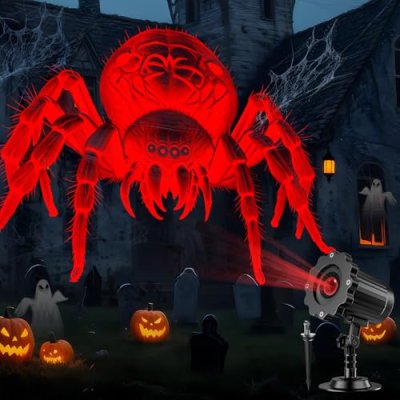 Giant Spiders Halloween Projector