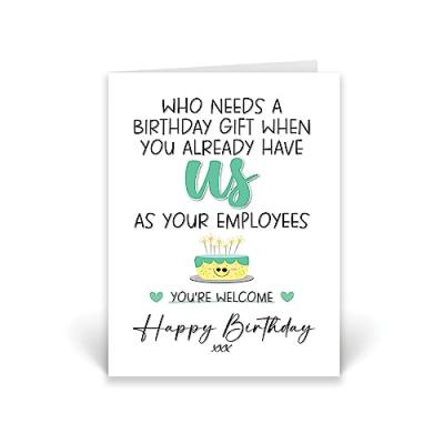Rib Ticklerz Boss Birthday Card