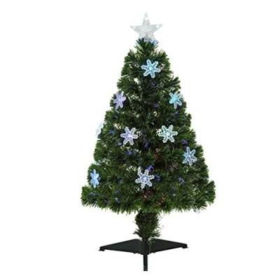 HOMCOM Fibre Optic Christmas Tree