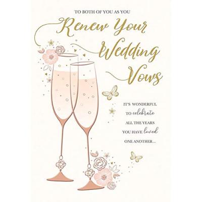 Piccadilly Wedding Card for Vow Renewal
