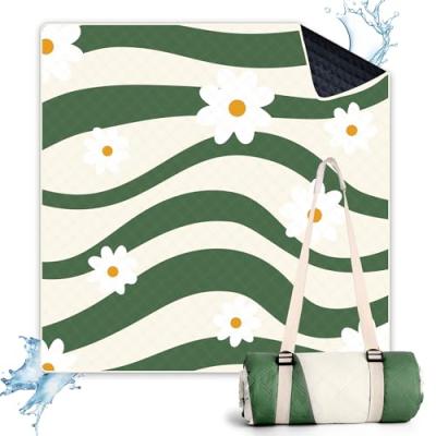 LARUTAN Picnic Blanket with Shoulder-Strap