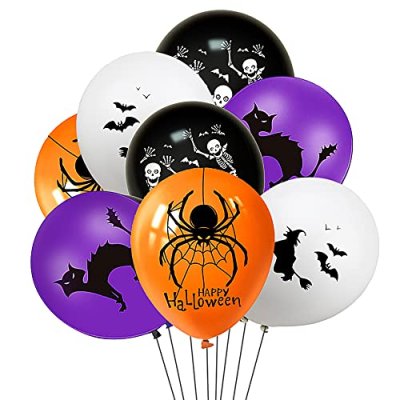 OTMVicor Halloween Balloons,12inch 20pcs Black…