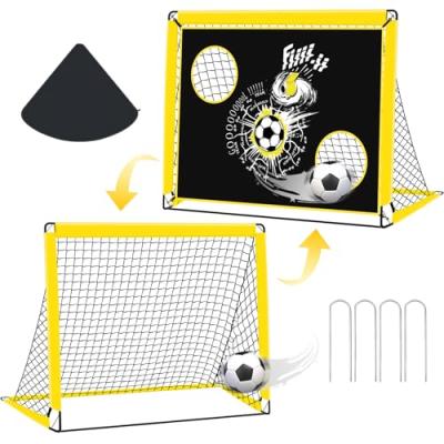 EXTFANS Kids 2-in-1 Football Goal