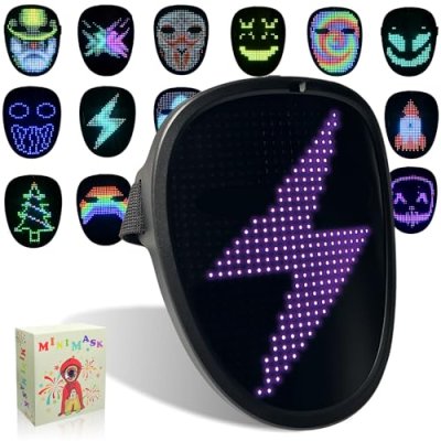 MOYACA Kids LED Mask with Gesture Sensing, Light…