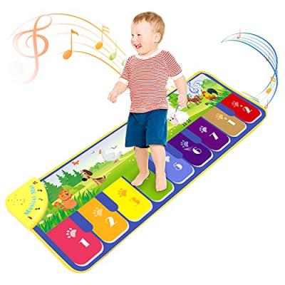 Kids Piano Mat with Music Animal Touch Play