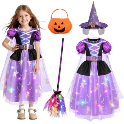 WIKITOT Kids' Witch Costume