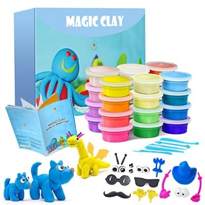 Kids Modelling Clay Kit, 24 Colours