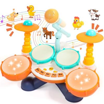 Kids Drum Kit with 3 Modes