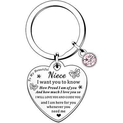 HULALA Niece Heart Keyring