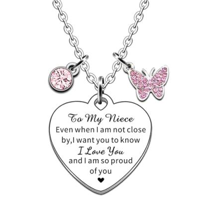 JMIMO Niece Necklace Charm: Gifts from Auntie and Uncle