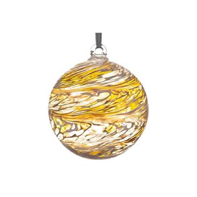 Sienna Glass Friendship Ball – Golden Glass Ornament
