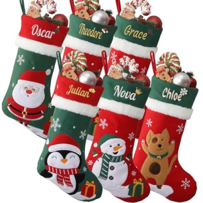 Lifemaison Personalised Christmas Stocking