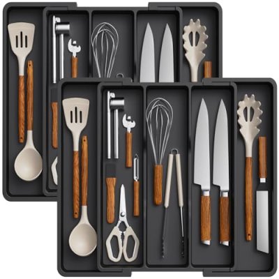 Lifewit Utensil Drawer Organiser, Expandable…